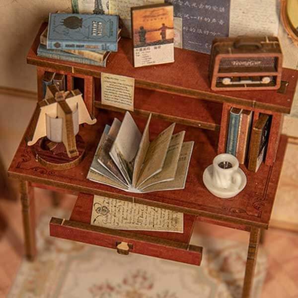 Secret Rhythm Book Nook Miniature Dollhouse_Description_6