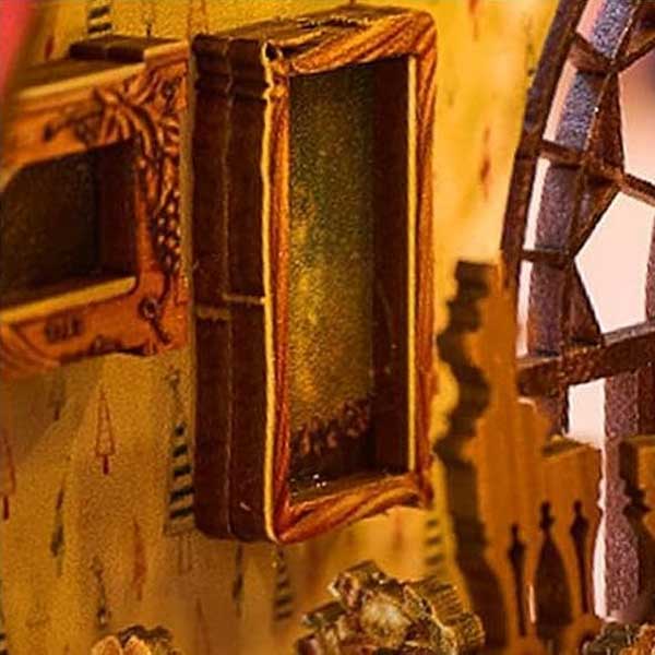 Snowy Night Serenade Book Nook Miniature Dollhouse_Description_5