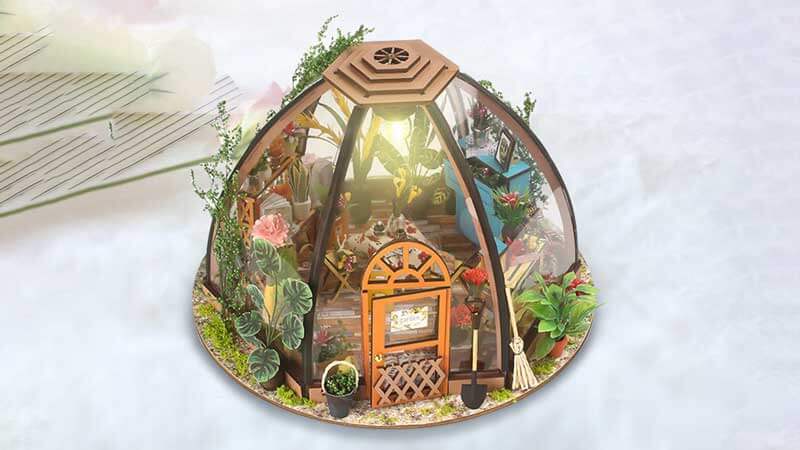 Starry Sky Flower House DIY Miniature Dollhouse_Description_1