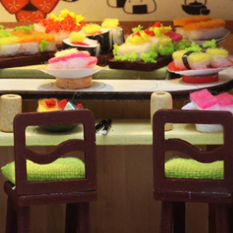 Sushi Bar DIY Miniature Dollhouse_Description_3