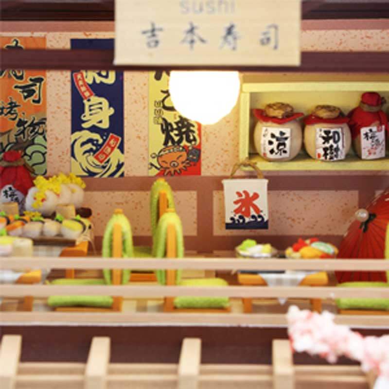 Sushi Bar DIY Miniature Dollhouse_Description_6