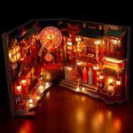 Tang Dynasty Street View Book Nook Miniature Dollhouse_3