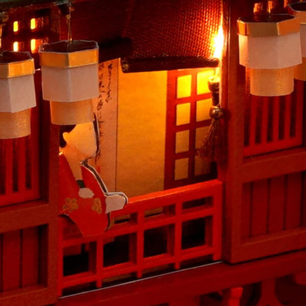 Tang Dynasty Street View Book Nook Miniature Dollhouse_Description_4