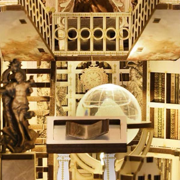 The Gods' Library Book Nook Miniature Dollhouse_Description_7