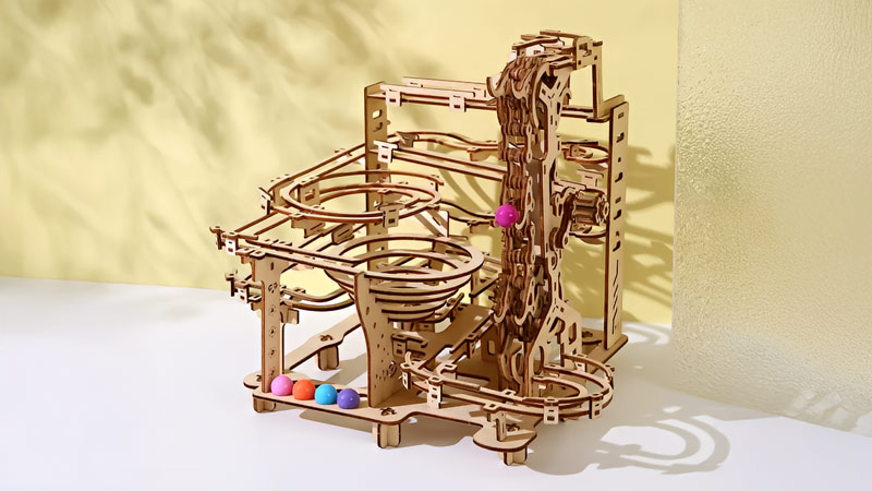 Time Tunnel Marble Run 3D Wooden Puzzle_Description_1