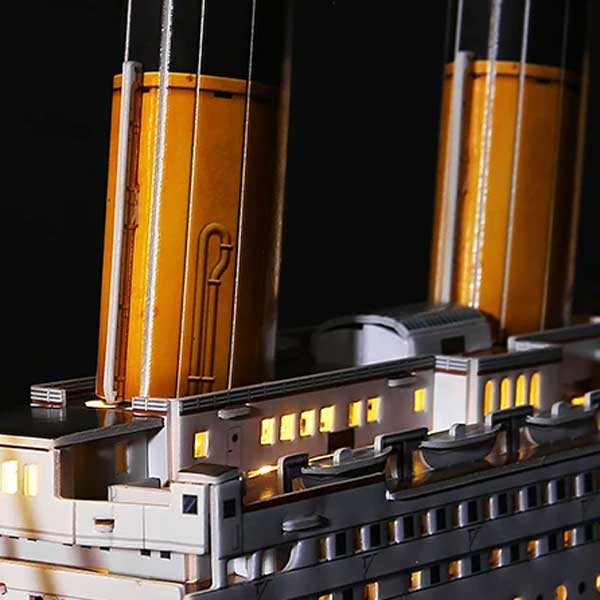 Titanic With Led Lights 3D Paper Puzzle_Description_5