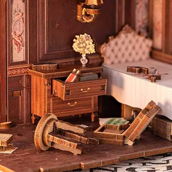 Train Mystery Book Nook Miniature Dollhouse_Description_5