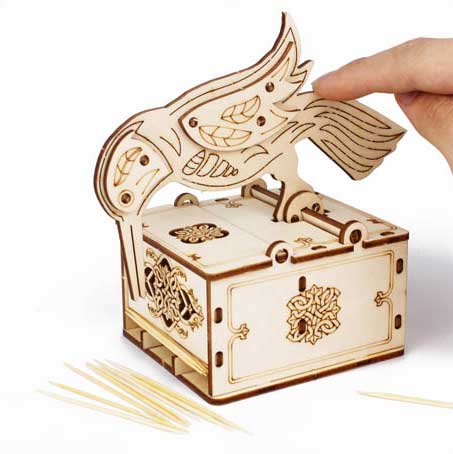 Woodpecker Toothpick Holder 3D Wooden Puzzle_Description_4