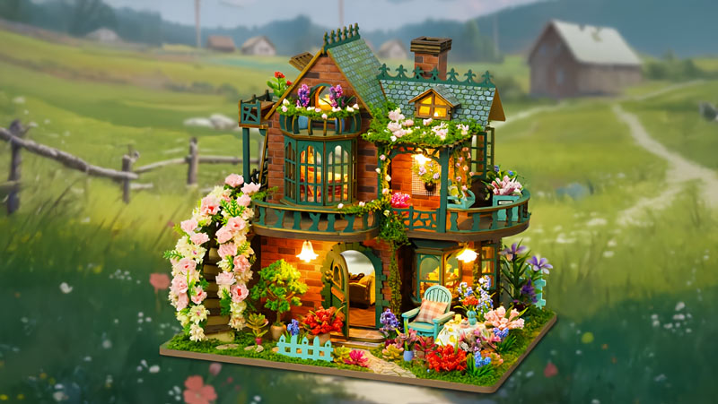 Fairy Garden DIY Miniature Dollhouse_Description_1