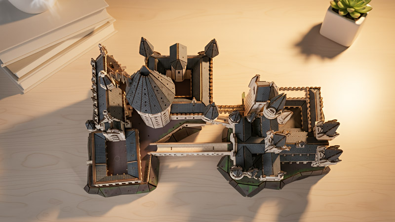 Hogwarts Castle 3D Wooden Puzzle_Description_2