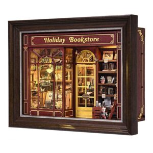 Holiday Bookstore DIY Miniature Dollhouse_1