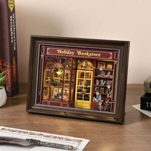Holiday Bookstore DIY Miniature Dollhouse_2