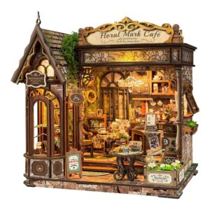 Floral Mark Cafe DIY Miniature Dollhouse_1