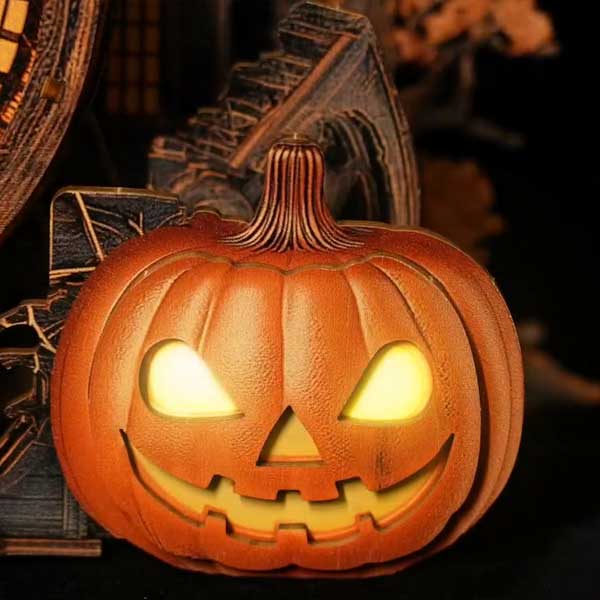Halloween Castle Clock 3D Wooden Puzzle_Description_5